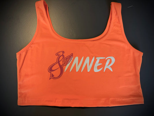 Sinner Crop Top Oranje