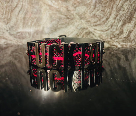 Letters Luxe - Black/Pink Snake Edition