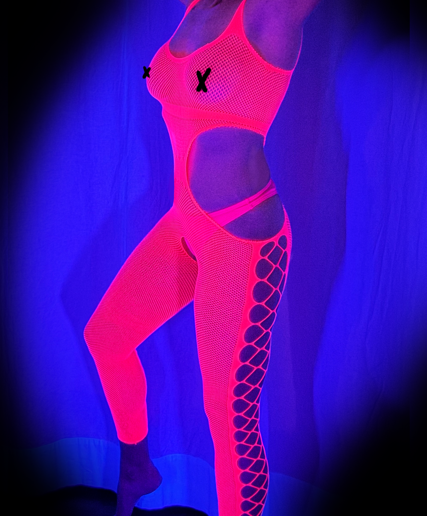 Hot Neon top & stockings