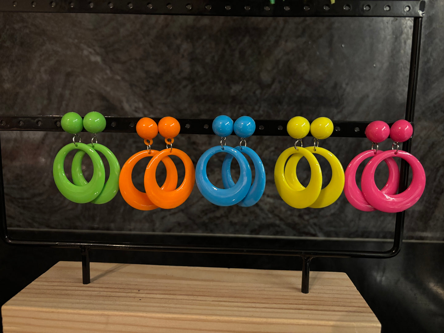 Party Pop Oorbellen (5kleuren)