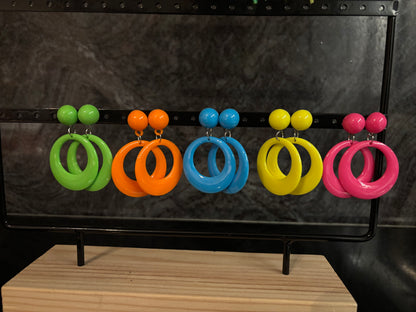 Party Pop Oorbellen (5kleuren)