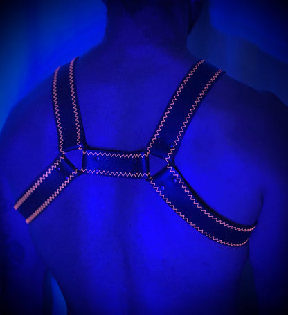 Zigzagged Leather Harnas