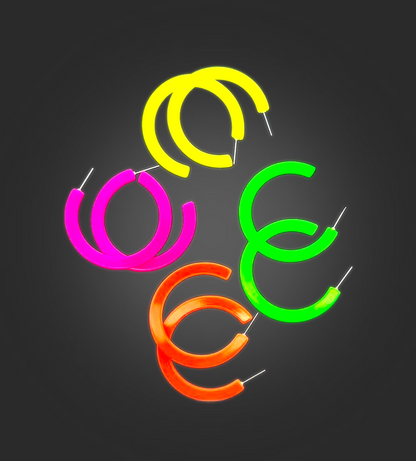 Fluo Party Oorbellen